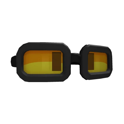 Yellow and Black Goofy Goggles