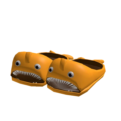 🦈🦈 Yellow Baby Shark Slippers 