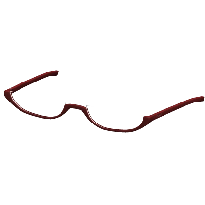 Y2K Transparent Glass Frames in Red (Silver)