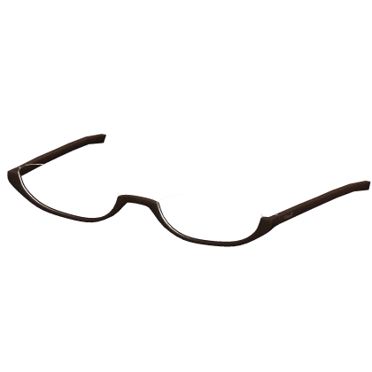 Y2K Transparent Glass Frames in Brown (Silver)