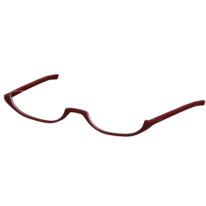 Y2K Transparent Glass Frames in Red (Silver)