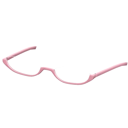 Y2K Transparent Glass Frames in Pink (Silver)