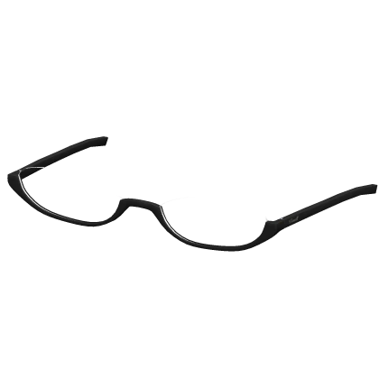 Y2K Transparent Glass Frames in Black (Silver)