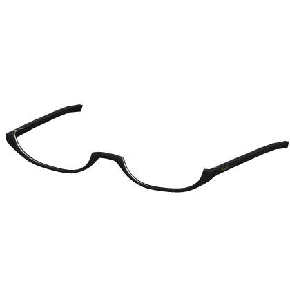 Y2K Transparent Glass Frames in Black (Gold)