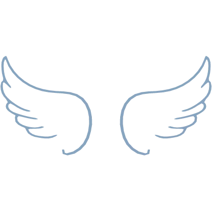 blue wings cute