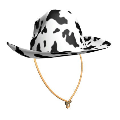 Preppy Cowboy Hat -  Cow Print