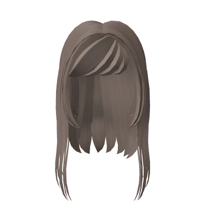 ♡ brown long wavy hime hair