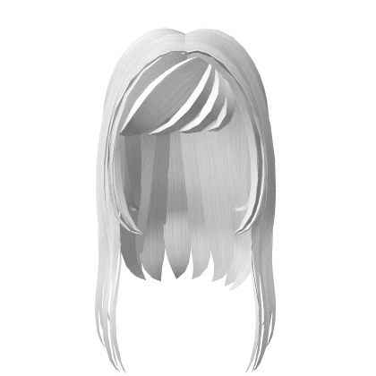 ♡ white long wavy hime hair