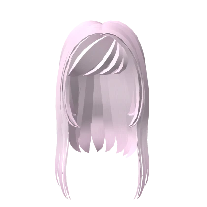 ♡ pink long wavy hime hair