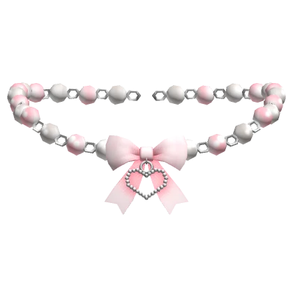 Kawaii Pearl Heart Necklace (3.0)