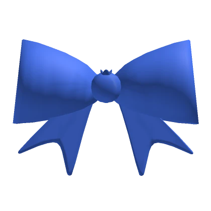 strawberry kawaii bow in blue