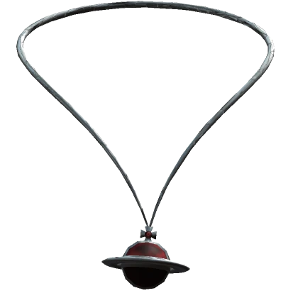 Red saturn necklace 3.0