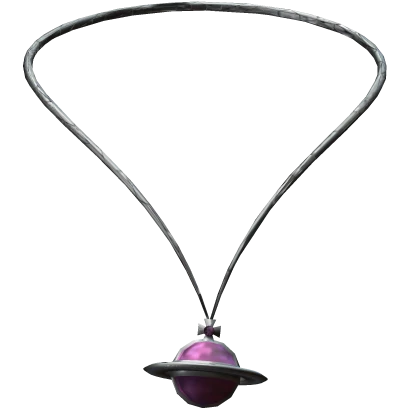 Pink saturn necklace 3.0