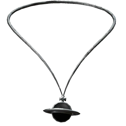 Black saturn necklace 3.0