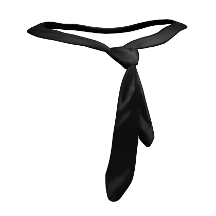 Messy Loose Neck Tie 3.0 -- Black