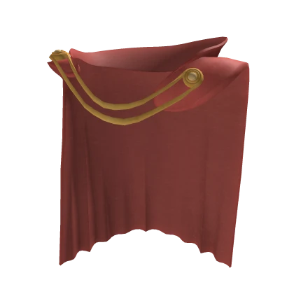 Red Cape w/ Golden Button