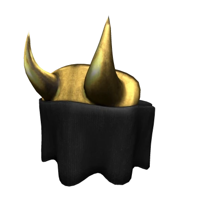 Gold Horned Demon Mask