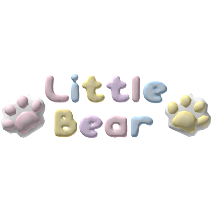 little bear text filter pastel