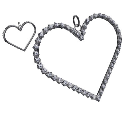 2000s Y2k diamond earrings in Silver