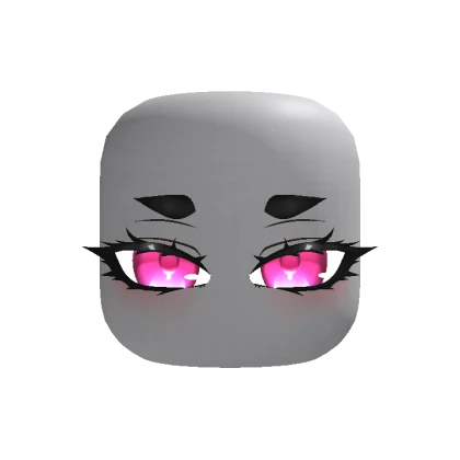 Cute Eyelashes Anime Eyes - Pink