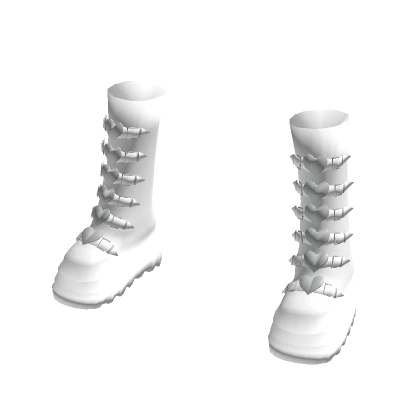 Goth Emo Boots White