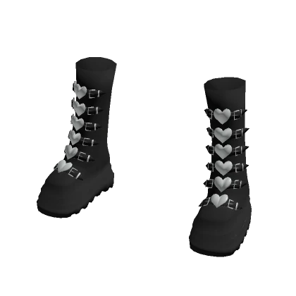 Goth Emo Boots Black