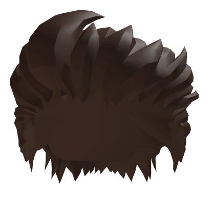 Brown Back Slick Anime Hair