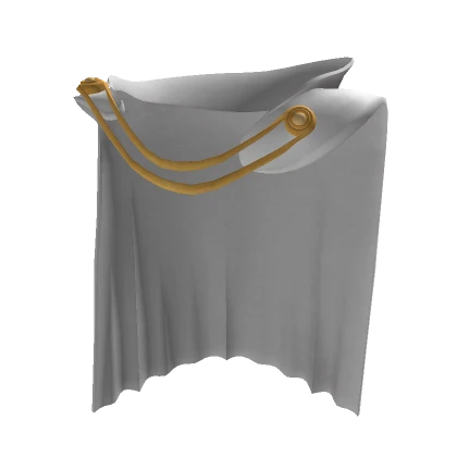 White Cape Cloak w/ Gold Button