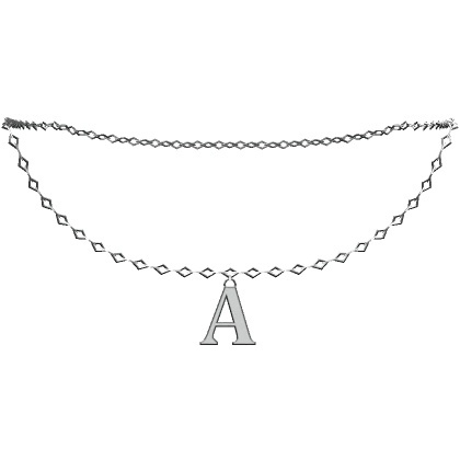 A: Initial Necklace (Silver)