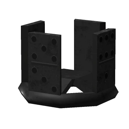 Black Metal Domino Crown