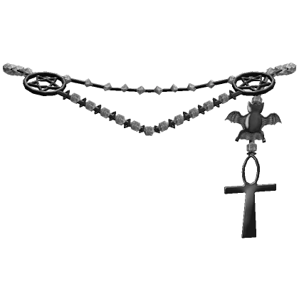 Gothic Bat Rosary Grunge Necklace 1.0