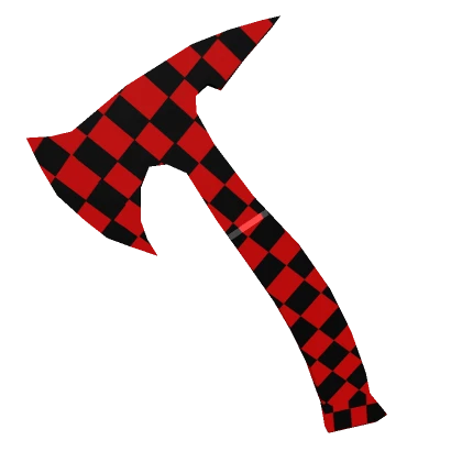 Basic Red Checkered Tomahawk Axe