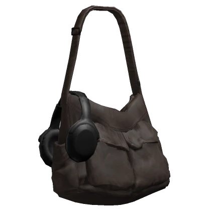 Brown Side Bag With Headphones 3.0 