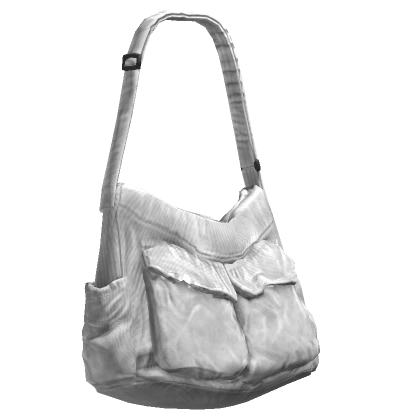 White Grunge Side Bag (No Headphones)