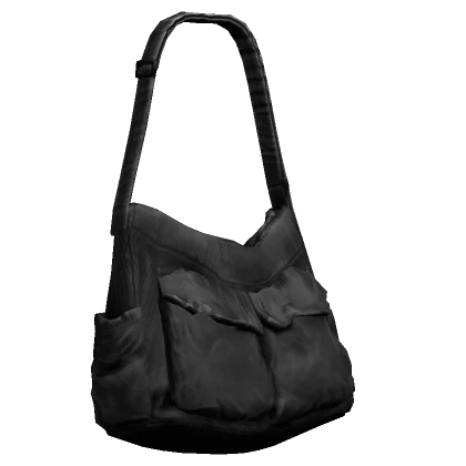 Black Grunge Side Bag (No Headphones)