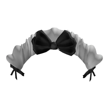 ✿ black maid headdress bows cutecore kawaii cute 