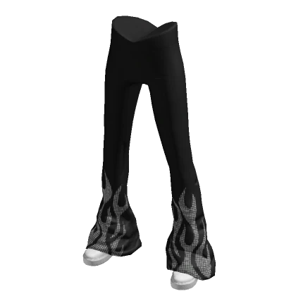 Flare Legging Yoga pants with gems Black & White