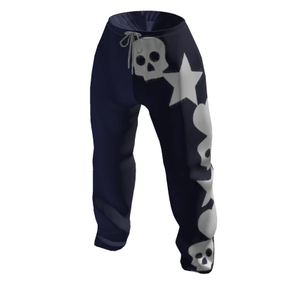 Y2K Navy Blue Sweatpants