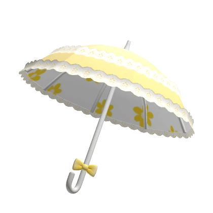 🍀Spring Flower Lace Parasol (Yellow)