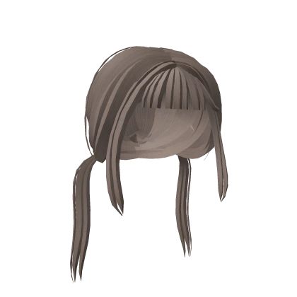 ♡ brown low hime style pigtails