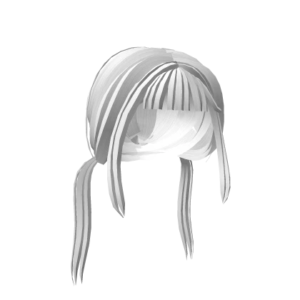 ♡ white low hime style pigtails