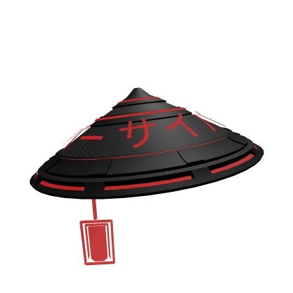 Cyber Samurai Hat Red