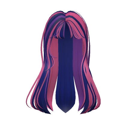 twilight galaxy wispy flared long hair