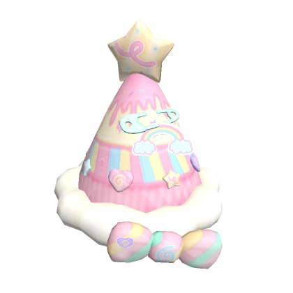 ♡ kawaii kidcore cake birthday party hat v2