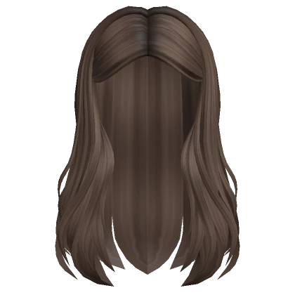 Tucked Long Flowy Hair (Brown)