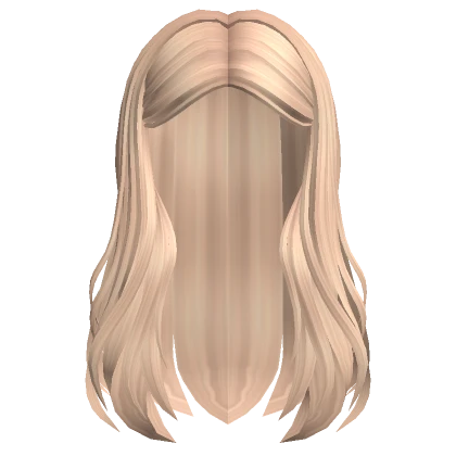 Tucked Long Flowy Hair (Blonde)