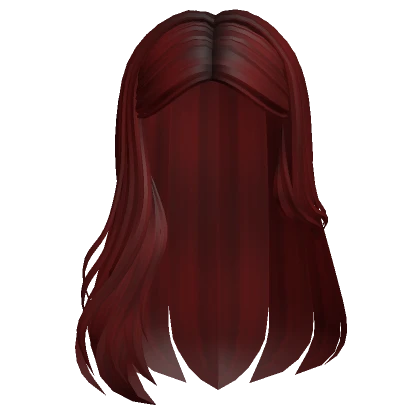 Tucked Long Flowy Hair (Red)