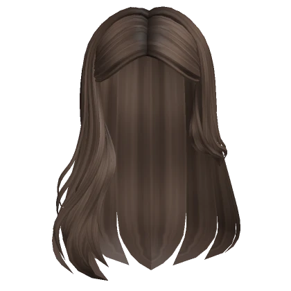 Tucked Long Flowy Hair (Brown)