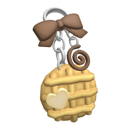 ♡ cutesy waffle keychain