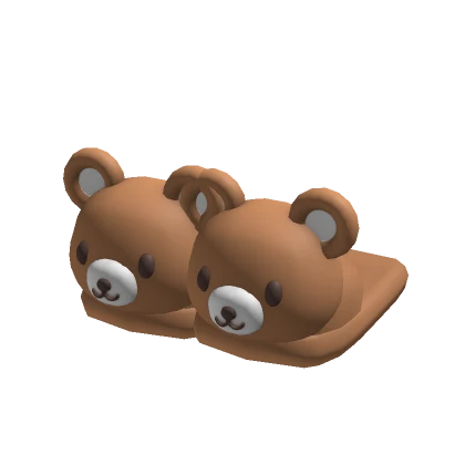 ♡ bear slippers